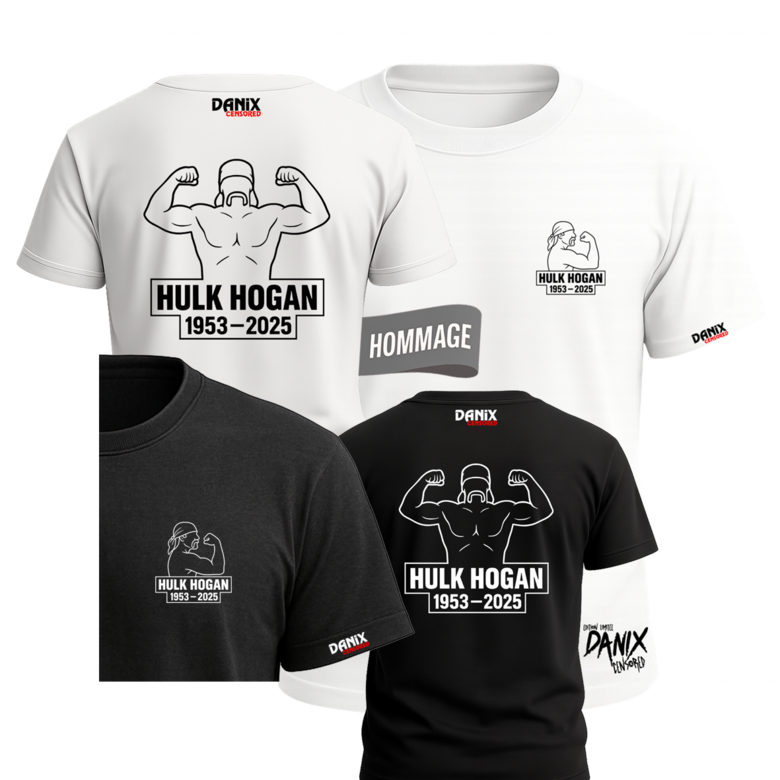 Tshirt HULK HOGAN 1953-2025 (HOMMAGE) [DANIX CENSORED]